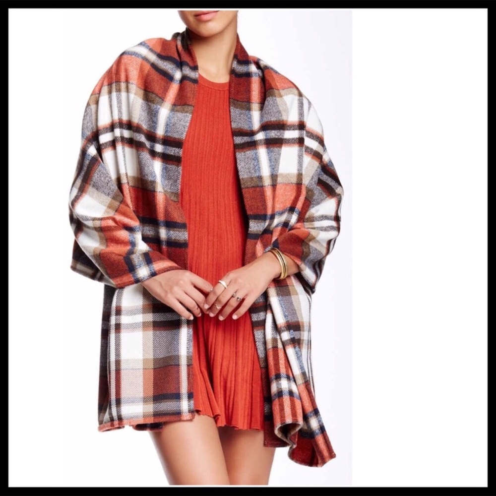 LUXE CAPE BLANKET PONCHO WRAP A2C - Picture 6 of 10